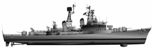 USS DDG-35 Mitscher (Destroyer)