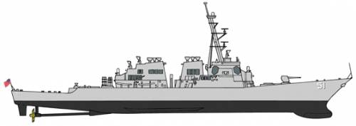 USS DDG-51 Arleigh Burke [Destroyer]