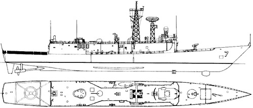 USS FFG-7 Oliver Hazard Perry (Frigate)