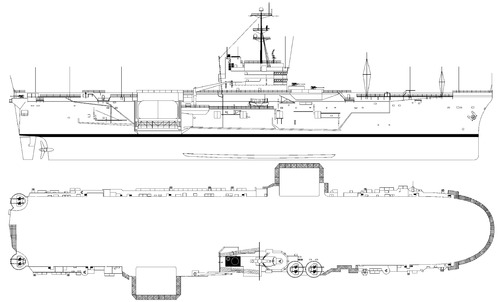 USS LPH-3 Okinawa (Amphibious Assault Ship) (1963)