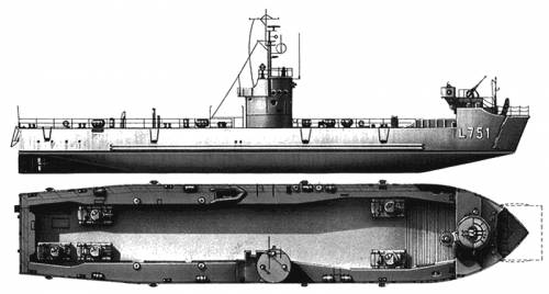 USS LSM-751 (Landing Ship) (1944)