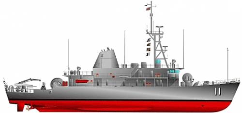 USS MCM-11 Gladiator [Minesweeper]