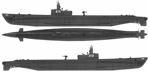 USS SS-212 Gato (Submarine) (1941)