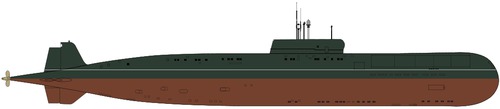 USSR Project 661 Anchar Papa-class Submarine