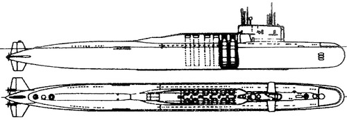 USSR Project 667B Murena Delta I-class Submarine