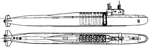 USSR Project 667BD Murena-M Delta II class SSBN Submarine