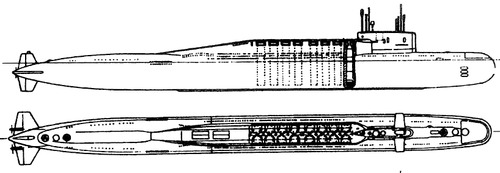 USSR Project 667BDR Kalmar Delta III Class SSBN Submarine