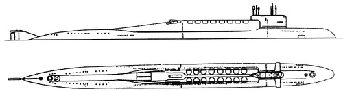 USSR Project 667BDR Kalmar Delta IV Class SSBN Submarine