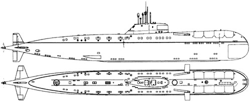 USSR Project 670 Skat [Charlie I-class SSGN Submarine]