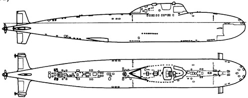 USSR Project 705 Lira Alfa-class Submarine