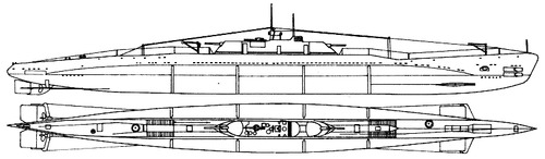 USSR Project 8 P3 Iskra 1939 (Pravda-class Submarine)