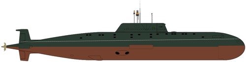 USSR Project 945AB Mars Sierra III-class Submarine