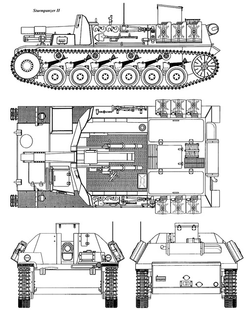 15cm sIG 33 auf Fahrgestell Panzerkampfwagen II (Sf) Sturmpanzer II Bison