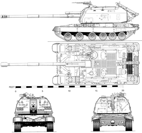2S19 MSTA-S 152mm SPG (1990)