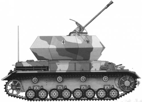 3.7cm Flak 43 Flakpanzer IV Ostwind