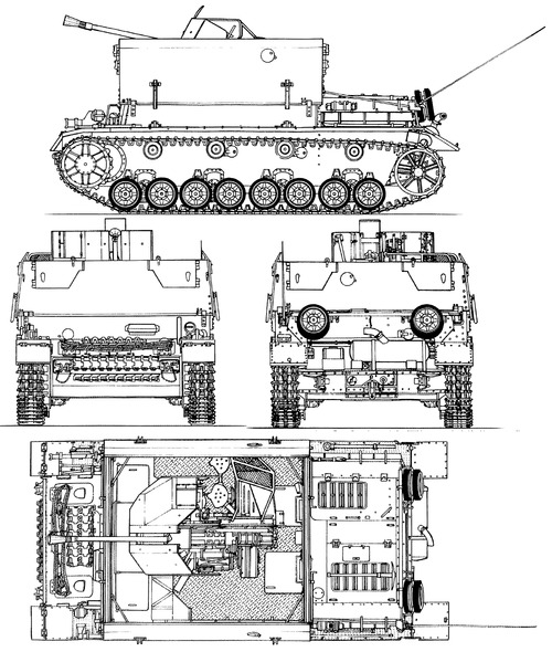 3.7cm Flakvierling auf Fahrgestell Flakpanzer IV Mobelwagen