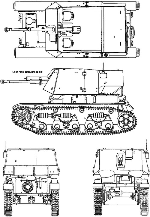 4.7cm Pak1 auf Pz.Kpfw.35R (f) Panzerjager I
