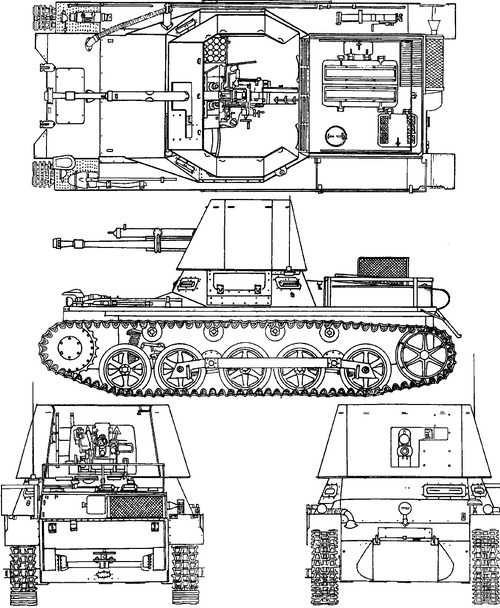 4.7cm Pak1 (Stl) auf Pz.Kpfw.I Ausf.B Panzerjager I
