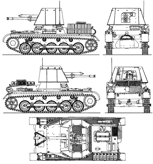 4.7cm Pak 1 (Stl) auf Pz.Kpfw.I Ausf.B Panzerjager I