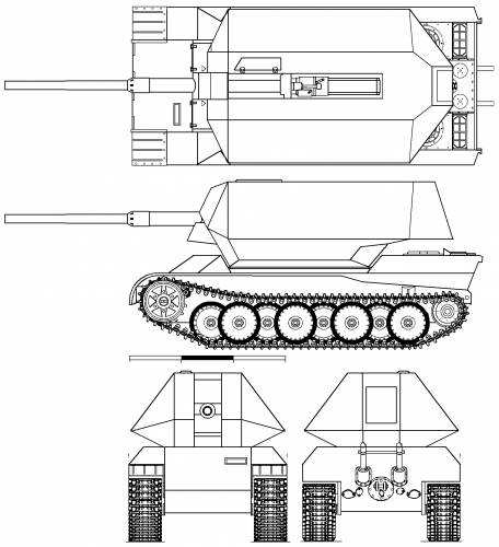 8.8cm Flak41 (Sf) Panther I Bauteile