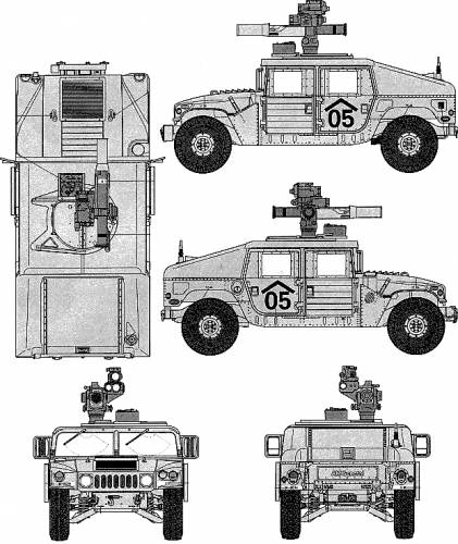 AM General M1046 HUMVEE TOW Missile Carrier