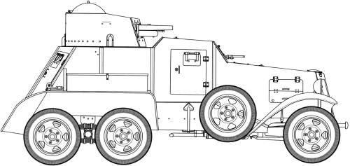 BAI-M Armored Car (on GAZ-AAA) (1938)