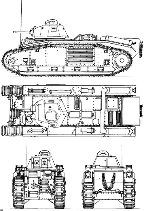 Char B1 bis Pz.Kpfw. B2 740 (f) Flammwagen