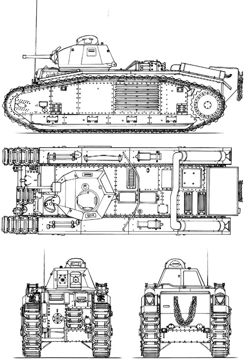 Char B1 bis Pz.Kpfw.B2 740 (f) Flammwagen