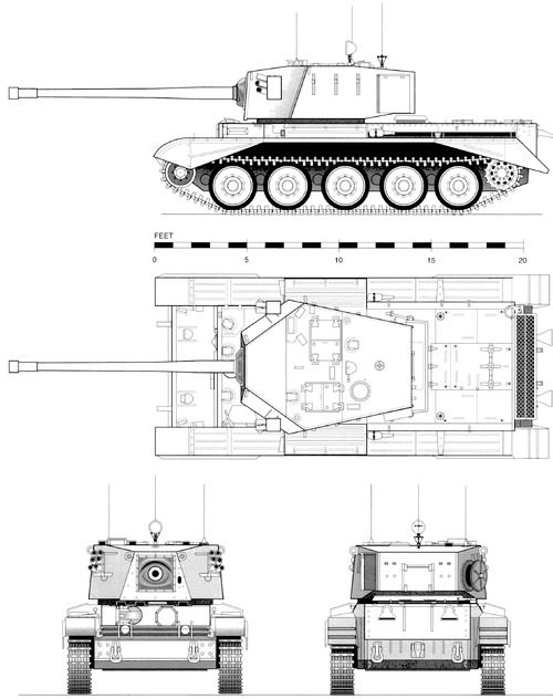 Charioteer FV4101 20pdr Tank Destroyer (1954)