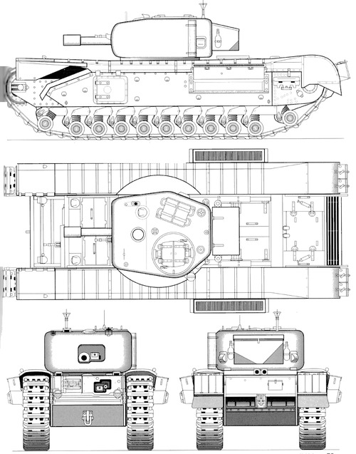 Churchill Mk.V A22 95mm Howitzer