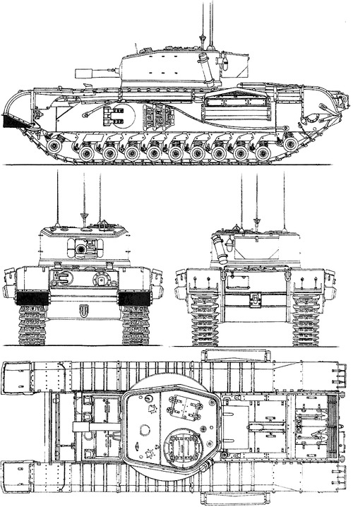 Churchill Mk.VIII A22 Infantry Tank Mk.IV 1944