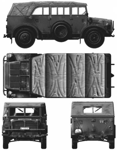 Horch Kfz.15 4x4 Type 1A Closed