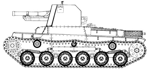 IJA Type 1 Ho-Ni II 105mm SPG