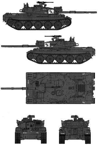 JGSDF Type 74 MBT