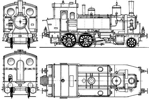 Krauss & Comp BR 70-0 bay PT2-3 (1909)