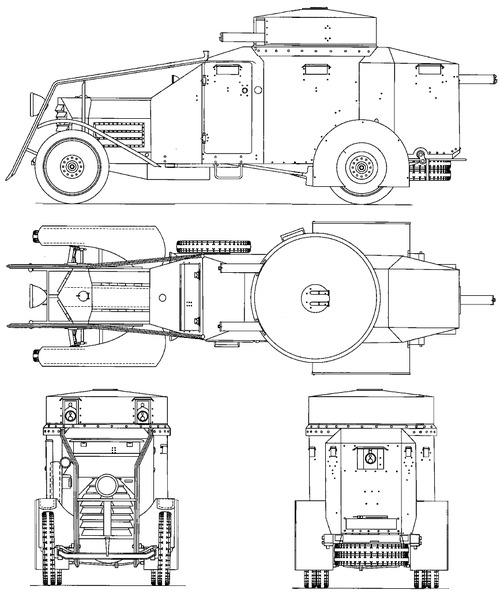 Lancia 1ZM Armoured Car 1928