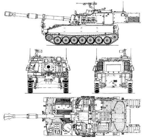 M109A6 Paladin 155mm SPG