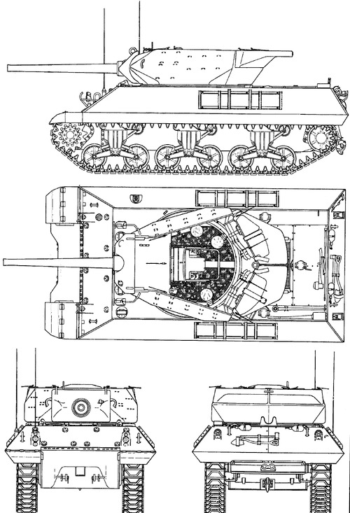 M10 3-inch Gun Motor Carriage Wolverine (late)