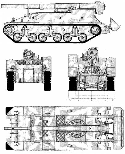 M12 155mm Gun Motor Carriage