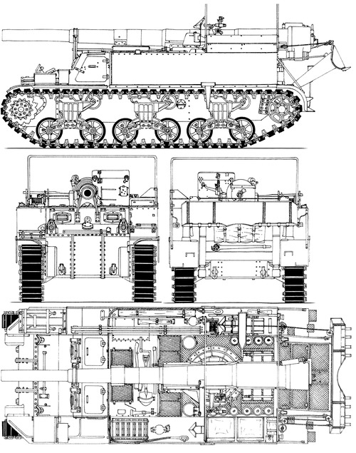 M12 155mm Gun Motor Carriage 1942
