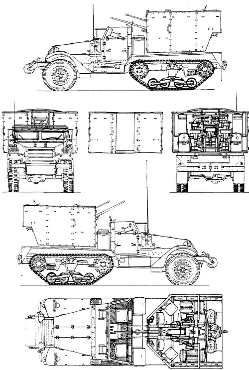 M15 Half Truck Multiple Gun Motor Carriage