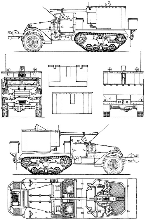M15 Half Truck Multiple Gun Motor Carriage Special Bofors 40mm