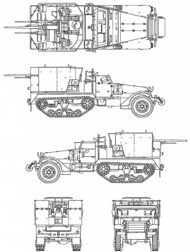M15A1 Half Truck Multiple Gun Motor Carriage