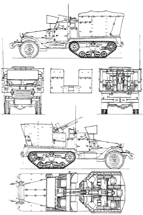 M15A1 Half Truck Multiple Gun Motor Carriage (End production)