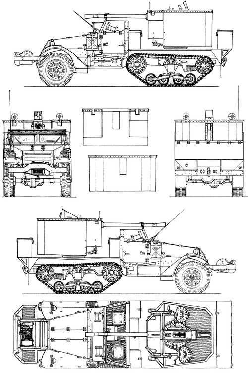 M15A1 Special Half Truck Gun Motor Carriage