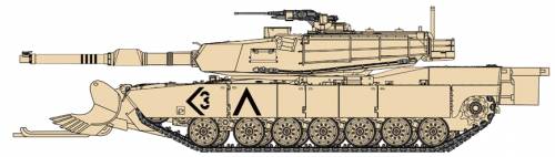 M1A1 Abrams Mine Plough