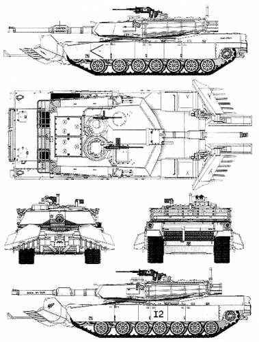 M1A1 Abrams + Mine Plow