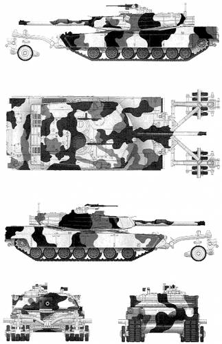 M1A1 Abrams + Mine Roller