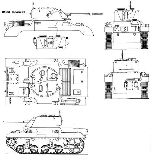 M22 Locust T9E1 Light Tank