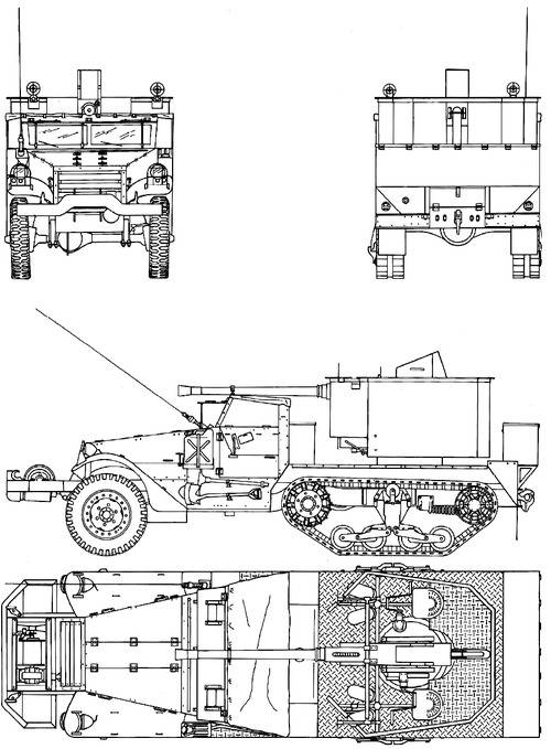 M3 Half Truck 40mm Bofors Gun Motor Carriage